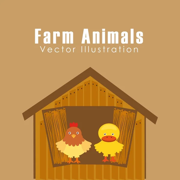 Farm állatok design — Stock Vector