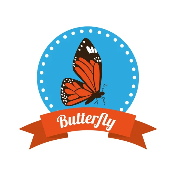 Motýl siluety designu — Stockový vektor