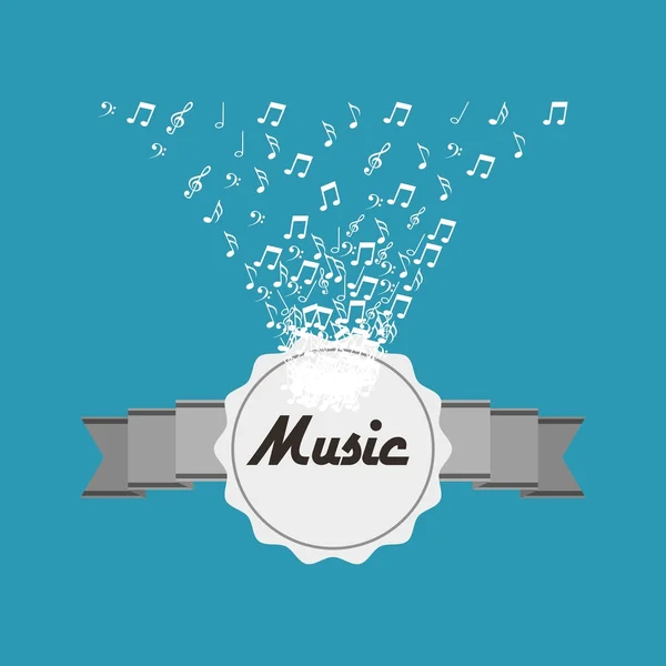 Muziek levensstijl ontwerp — Stockvector