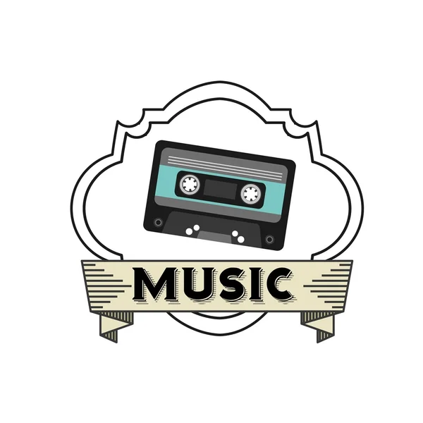 Música estilo de vida diseño — Vector de stock