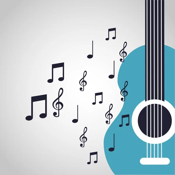 Música estilo de vida diseño — Vector de stock