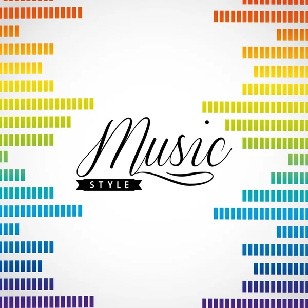 Design de style de vie musical — Image vectorielle