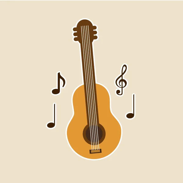 Música estilo de vida diseño — Vector de stock