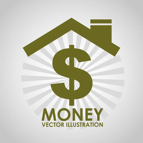 Diseño de concepto de dinero — Vector de stock