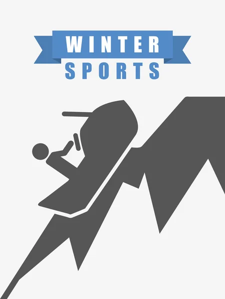 Wintersport-Design — Stockvektor