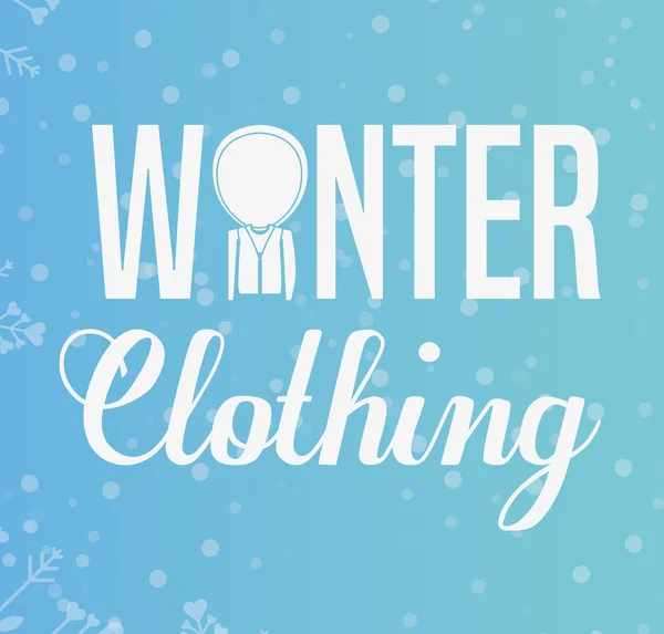 Diseño de ropa de invierno — Vector de stock
