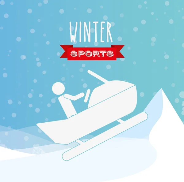 Diseño de deportes de invierno — Archivo Imágenes Vectoriales