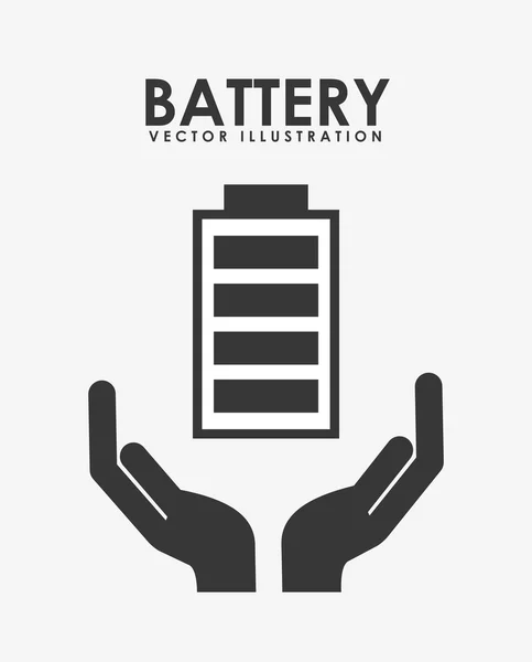 Battery icon design — Stock Vector