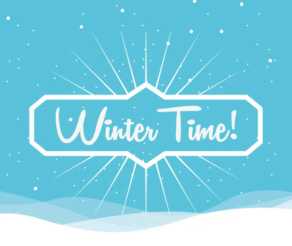Välkommen vinter design — Stock vektor