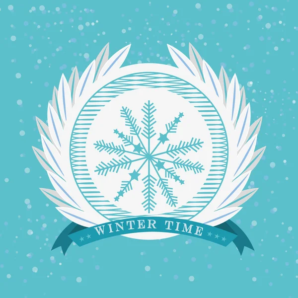 Design de inverno bem-vindo — Vetor de Stock