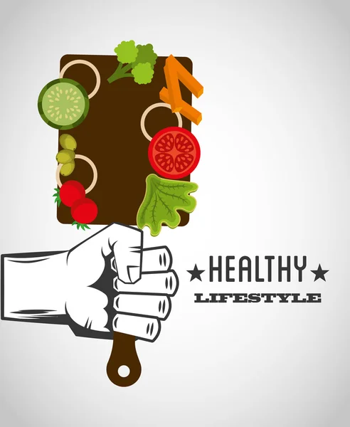 Healthy lifestyle design — Stock Vector