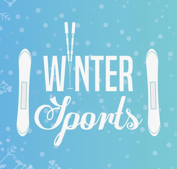 冬のスポーツ デザイン ストックイラスト