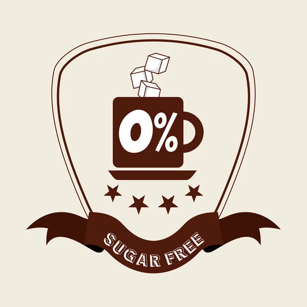 Sugar free design — Stock Vector