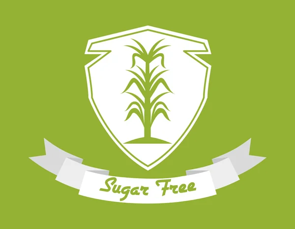砂糖無料のデザイン — ストックベクタ