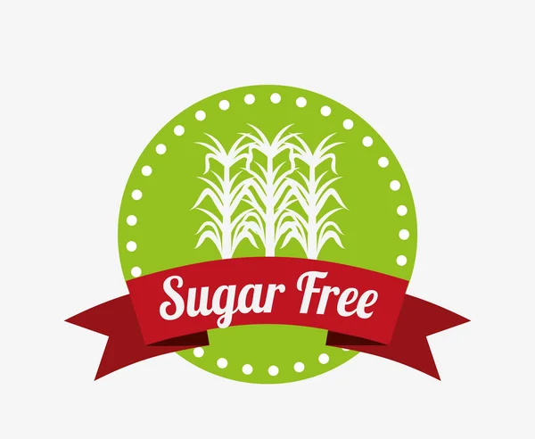 Sugar free design — Stock Vector