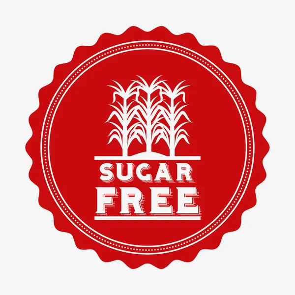 Sugar free design — Stock Vector