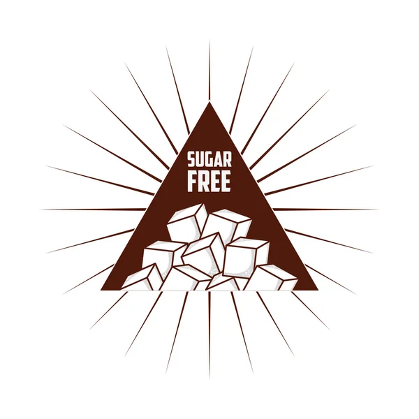 Sugar free design — Stock Vector