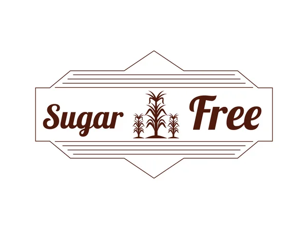 Sugar free design — Stock Vector