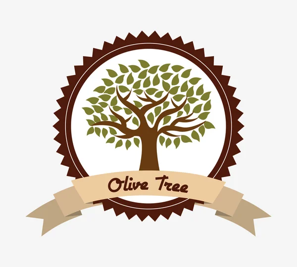Desenho da oliveira — Vetor de Stock