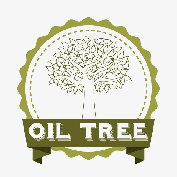 Oliventræ design – Stock-vektor