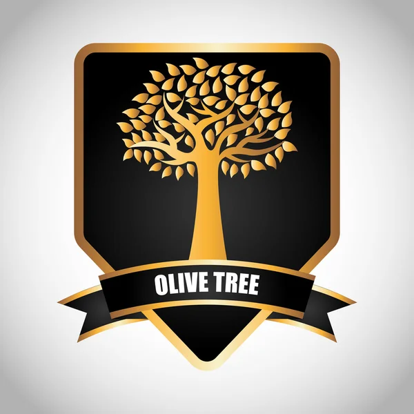 Olive tree design — Stock Vector