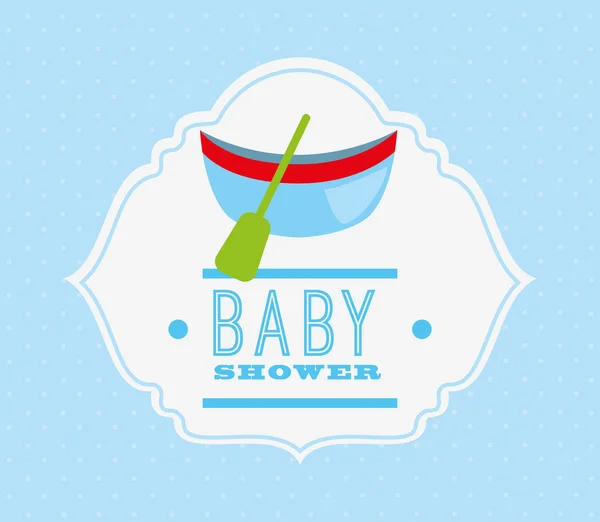 Baby shower design — Stock Vector