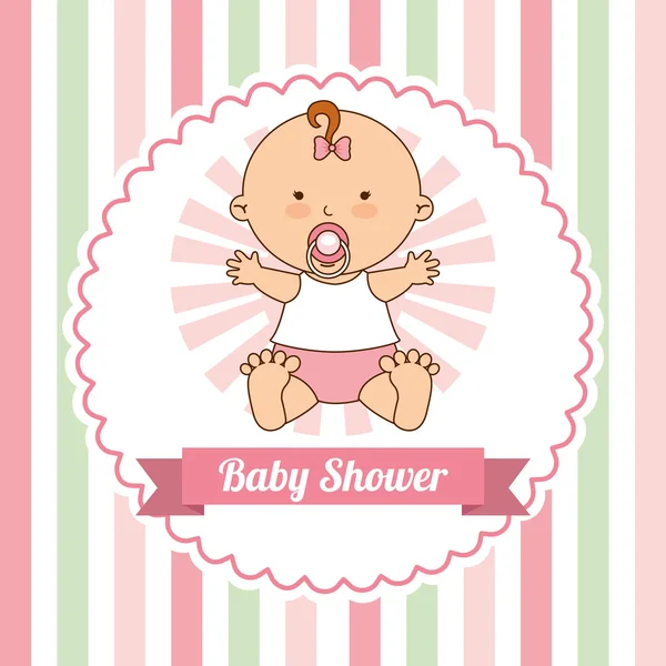 Baby douche ontwerp — Stockvector