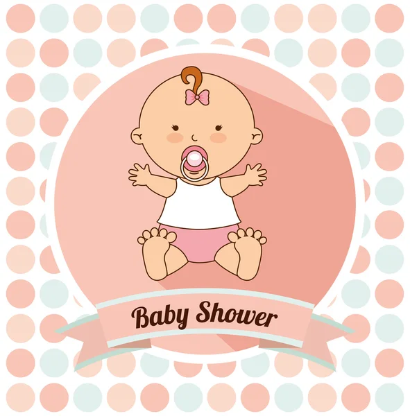 Baby douche ontwerp — Stockvector