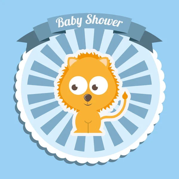 Baby douche ontwerp — Stockvector