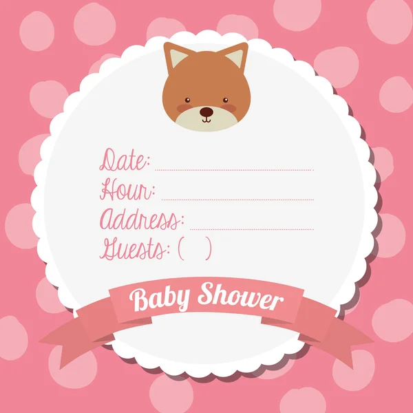 Baby douche ontwerp — Stockvector