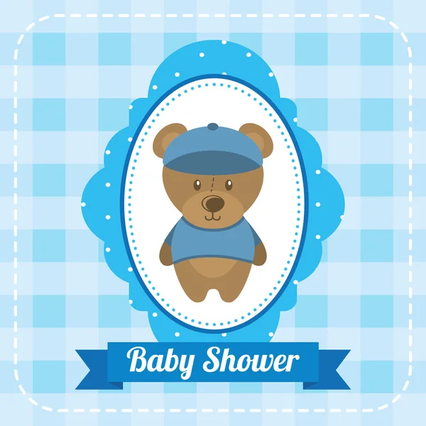 Baby douche ontwerp — Stockvector