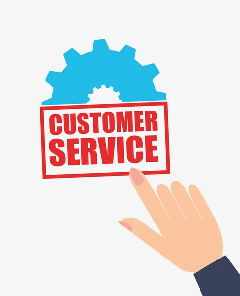 Customer service design — Stock Vector