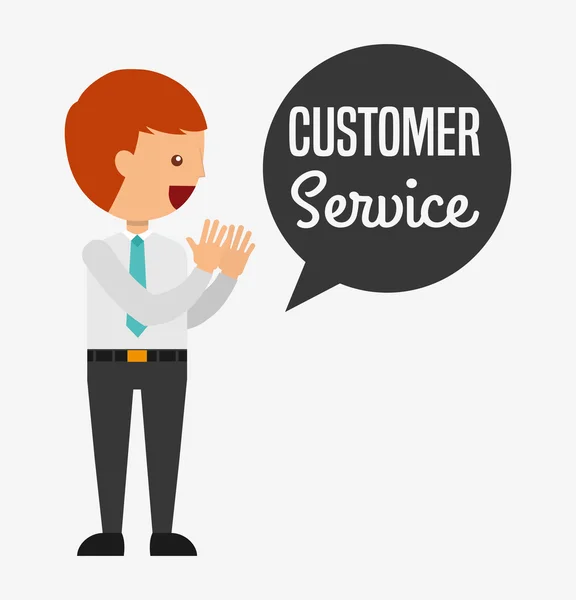 Diseño de servicio al cliente — Vector de stock