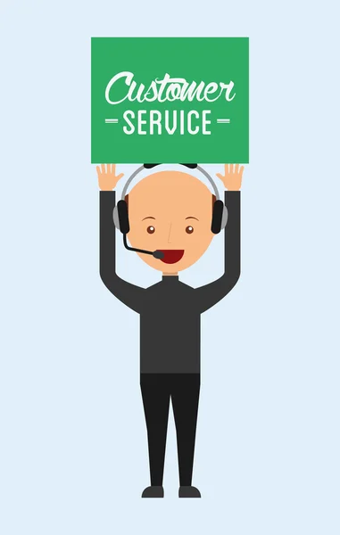 Customer service design — Stock Vector