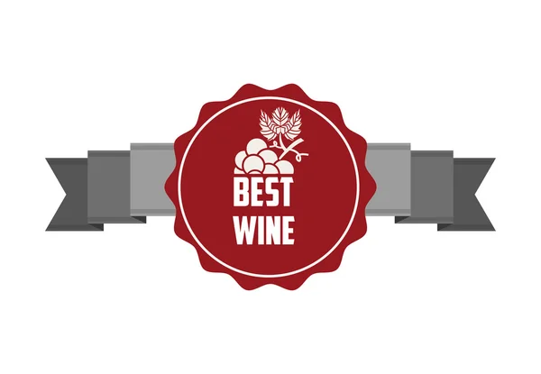 En iyi şarap tasarım — Stok Vektör