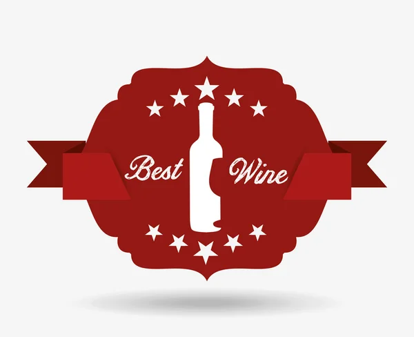 Miglior design del vino — Vettoriale Stock