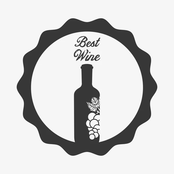 最好的葡萄酒设计 — 图库矢量图片