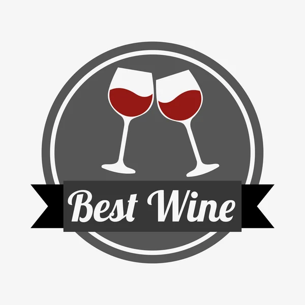 Beste wijn ontwerp — Stockvector