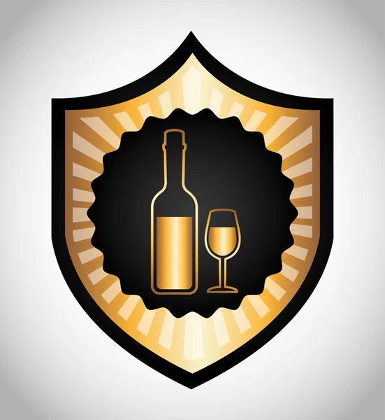 Best wine design — Stock Vector