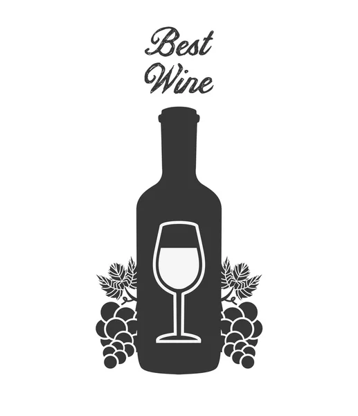 Meilleur design de vin — Image vectorielle