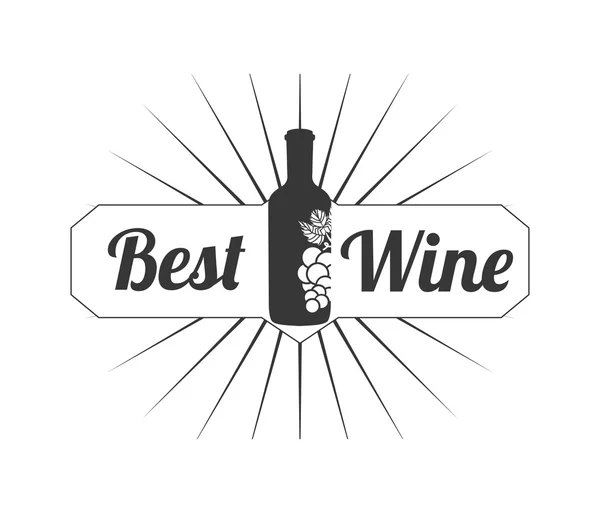 Mejor diseño de vino — Vector de stock