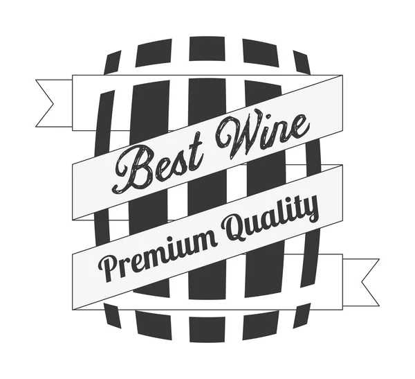 Meilleur design de vin — Image vectorielle