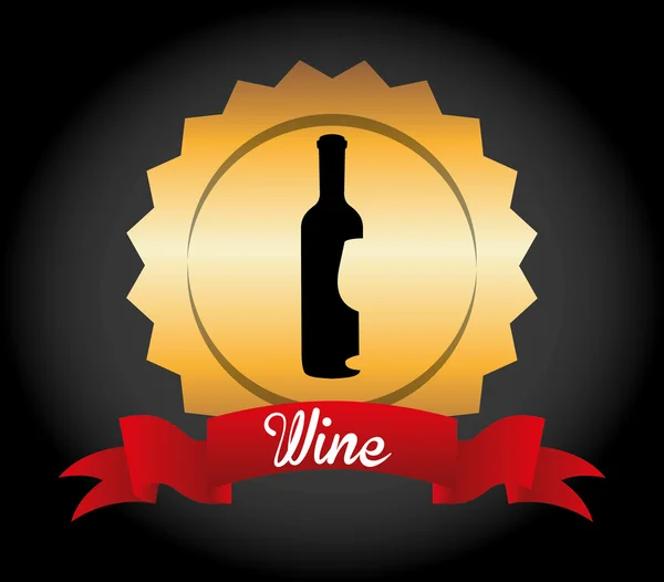 Meilleur design de vin — Image vectorielle