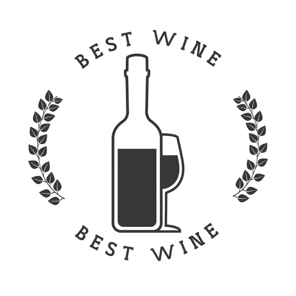 Mejor diseño de vino — Vector de stock
