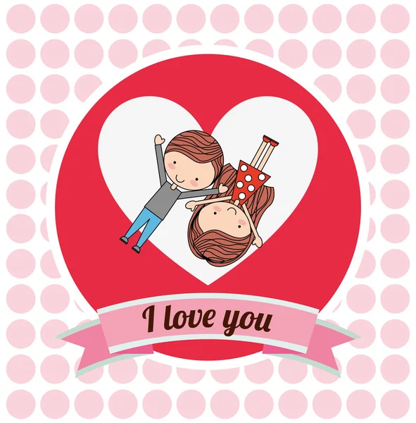 Diseño de tarjeta de amor — Vector de stock