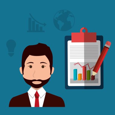 İş adamları simgeleri grafik tasarım ile