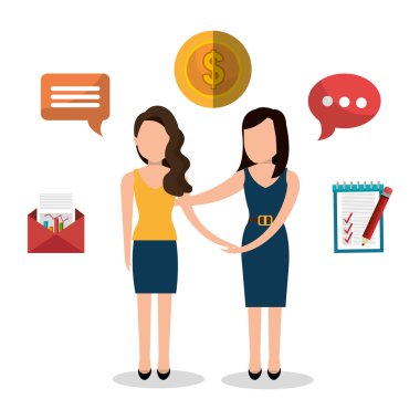 İş adamları simgeleri grafik tasarım ile