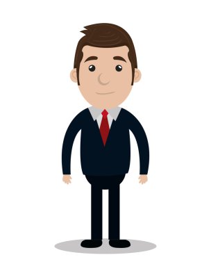 Profesyonel iş adamları çizgi film 