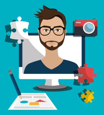 Grafik tasarım iş işgal,