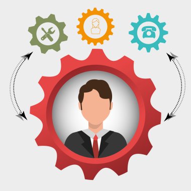 Grafik iş adamları iş 